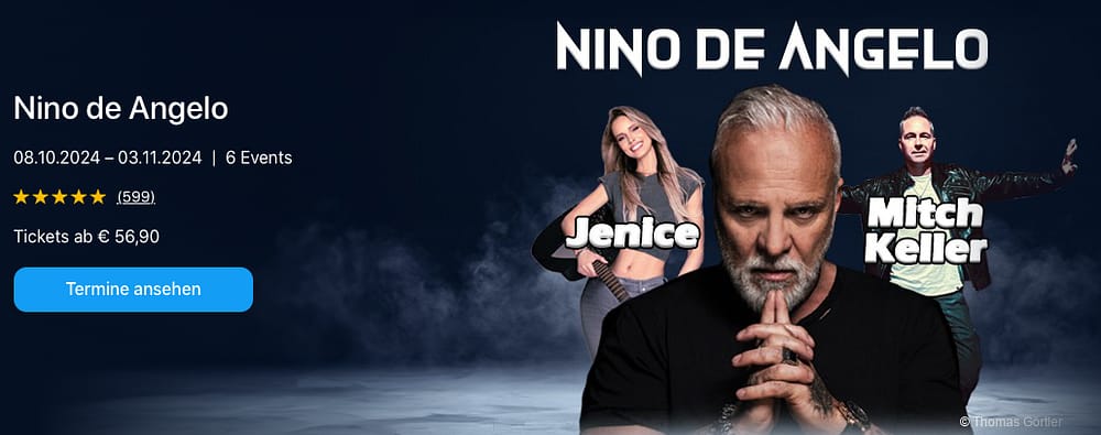 Tickets Nino de Angelo und Gäste