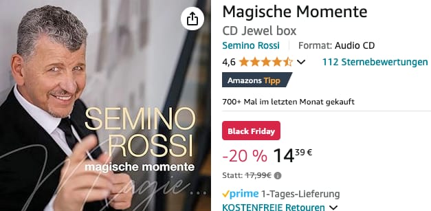 Semino Rossi Black Friday