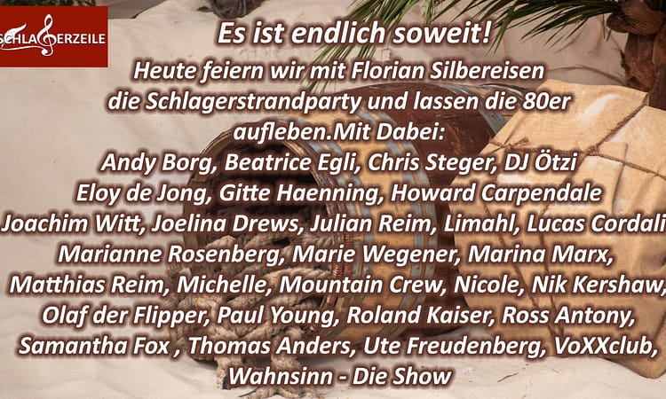 Florian Silbereisen, Schlagerstrandparty 2023