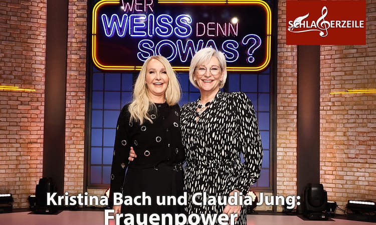 Kristina Bach und Claudia Jung bei "Wer weiß denn sowas?"